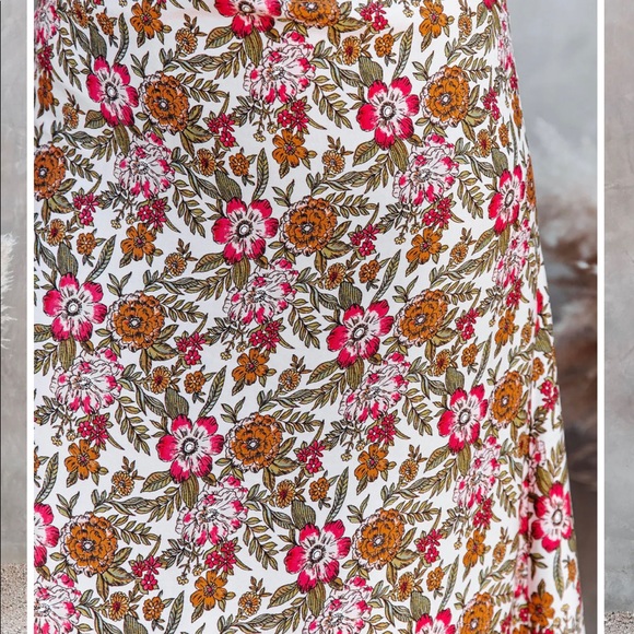 Flirty, Floral Midi Slip-Dress, NWT, XL - Picture 6 of 8